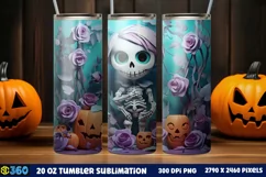 Halloween Tumbler Sublimation Wraps, Tumbler Halloween Product Image 1