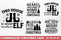 Farmhouse Christmas Sign SVG Product Image 1