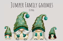 Knitted Jumper Family Gnomes PNG Clipart Product Image 1