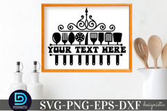 Kitchen Monogram SVG Product Image 1