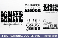 Motivational Quotes Designs SVG Product Image 1