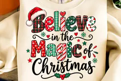 Believe In The Magic Of Christmas PNG, Merry Christmas PNG Product Image 1