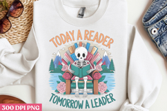 Today a reader, tomorrow PNG, Reading Books Sublimation PNG Product Image 2