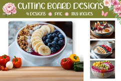 Porridge Cutting Board, Food Cutting Board, Food PNG Product Image 1