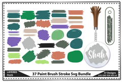 37 Paint Brush Stroke Svg Bundle Product Image 1