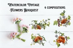 Vintage Watercolor Flowers Product Image 1
