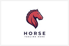Horse Head Logo Design Vector Illustration Product Image 1