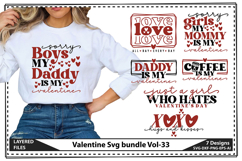 Valentine Svg Bundle, Love Svg, Valentine Shirt Svg Product Image 1
