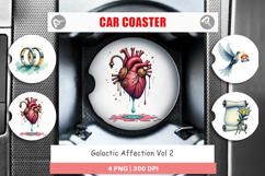Galactic Affection Love Car Coaster Product Image 1