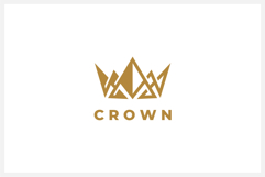 Abstract Crown Logo Design Vector Template Product Image 1