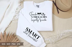 Teach a dog a trick SVG -Dog Sleeve T-Shirt Design Product Image 1