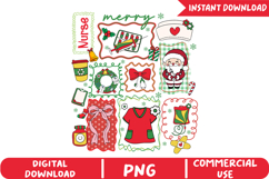 Christmas Nurse Sublimation,Jesus Christmas Png Product Image 1