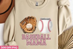 Baseball Mama PNG, Baseball Mama Sublimation PNG Product Image 1