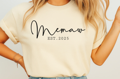 Memaw Est. 2025 SVG Product Image 2