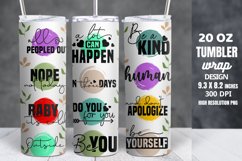 Motivational Quotes Tumbler Wrap Sublimation Product Image 1