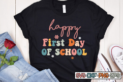 Happy First Day Of School SVG Design, Back to school Product Image 2