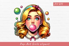 Pop-Art Girls clipart, Pop-Art Girls sublimation Product Image 1