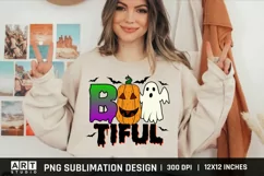 Halloween Sublimation PNG | Boo Tiful PNG Sublimation Product Image 2