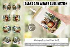 Glass Can Vintage Camping Vibes Product Image 1