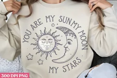 You Are My Sun My Moon PNG, Sun and Moon Sublimation PNG Product Image 2