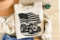 USA Tractor Svg Design | Svg Cut Files | Shirt Svg Product Image 1