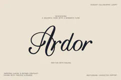 Ardor Elegant Calligraphy Script Font Product Image 1