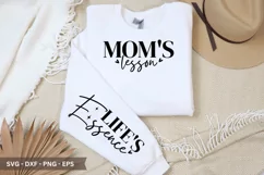 Mamas Lessons SVG - Mother's Day Sleeve T shirt Design Product Image 1