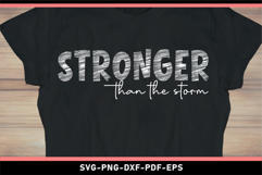 Stronger than the storm SVG, Motivational quotes SVG Product Image 1