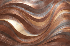 Abstract Multitone Metallic Waves Background - Copper Gold Product Image 1