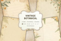Vintage Botanical Junk Journal PRINTABLE KIT Product Image 1