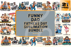 Funny Dad Father&#039;s Day PNG Bundle Product Image 1