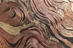 Abstract Copper Gold Metal Texture - Marbled Layers Product Image 1