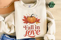 Fall in Love Svg | Thanksgiving Svg | Shirt Svg Product Image 2