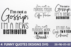 Funny Quotes Designs SVG Product Image 1