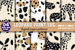 Leopard print Digital Background Paper Bundle PNG Product Image 2