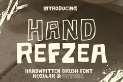 Hand Rafzea - Crafty Font Product Image 1