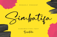 Simbatifa a Handwritten Font Product Image 1