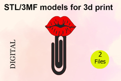 Paper Clips, Lips STL/3MF files for 3D Printing Product Image 1
