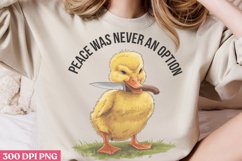 Peace Was Never an Option PNG, Funny Animals Sublimation PNG Product Image 2