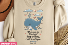 When you go through deep PNG, Christian Bible Verses Sublima Product Image 2