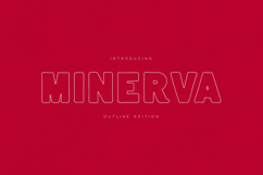 Minerva Bold Outline Display Font Product Image 1