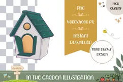 Hand Drawn Birdhouse Illustration, Cartoon Birdhouse PNG Product Image 1
