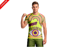 V Neck T Shirt Studio Mockup Product Image 1