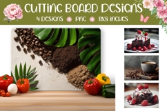 Brownie Cutting Board, Coffee Beans Cutting Board Product Image 1