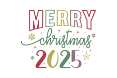 Merry Christmas 2025 Svg Design Product Image 1
