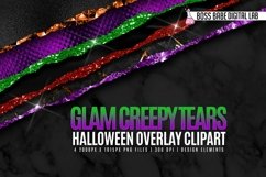 Glam Halloween Tears Clipart Product Image 1