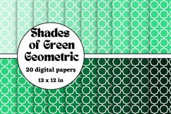 shades of green geometric digital papers Product Image 1