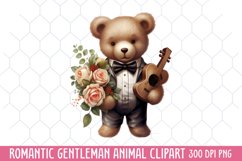 Romantic Gentleman Animal Sublimation Product Image 1