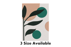 Minimal Botanical Abstract Circles Embroidery Design Product Image 1