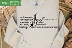 Mother Definition SVG | Mother&#039;s Day SVG Design Product Image 2